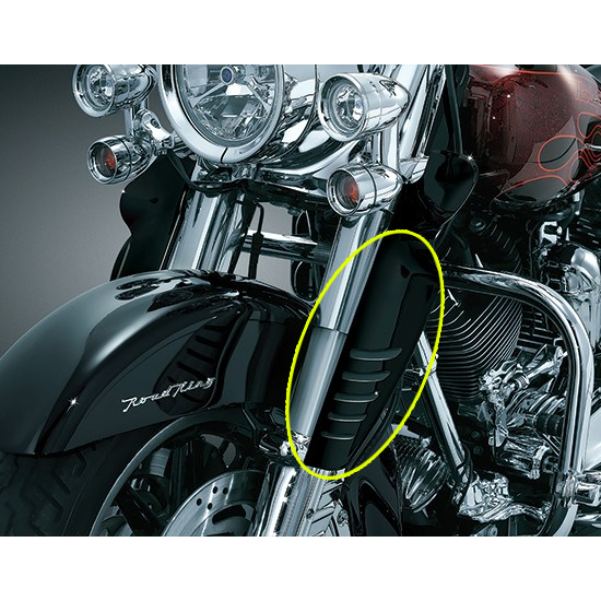 DELUXE FORK MNT WIND DEF. TOURING, BLACK 1319