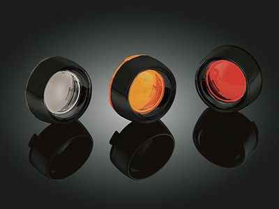 DEEP DISH BEZEL/SMOKE LENS, BLACK 5480