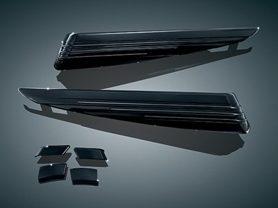 L.E.D. SADDLEBAG EXTENSIONS, BLACK/SMOKE 7273