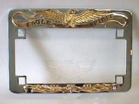 License Plate with Gold Eagle